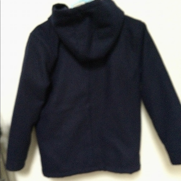 NWOT Gymboree Navy Pea Coat with Hood - Picture 2 of 7